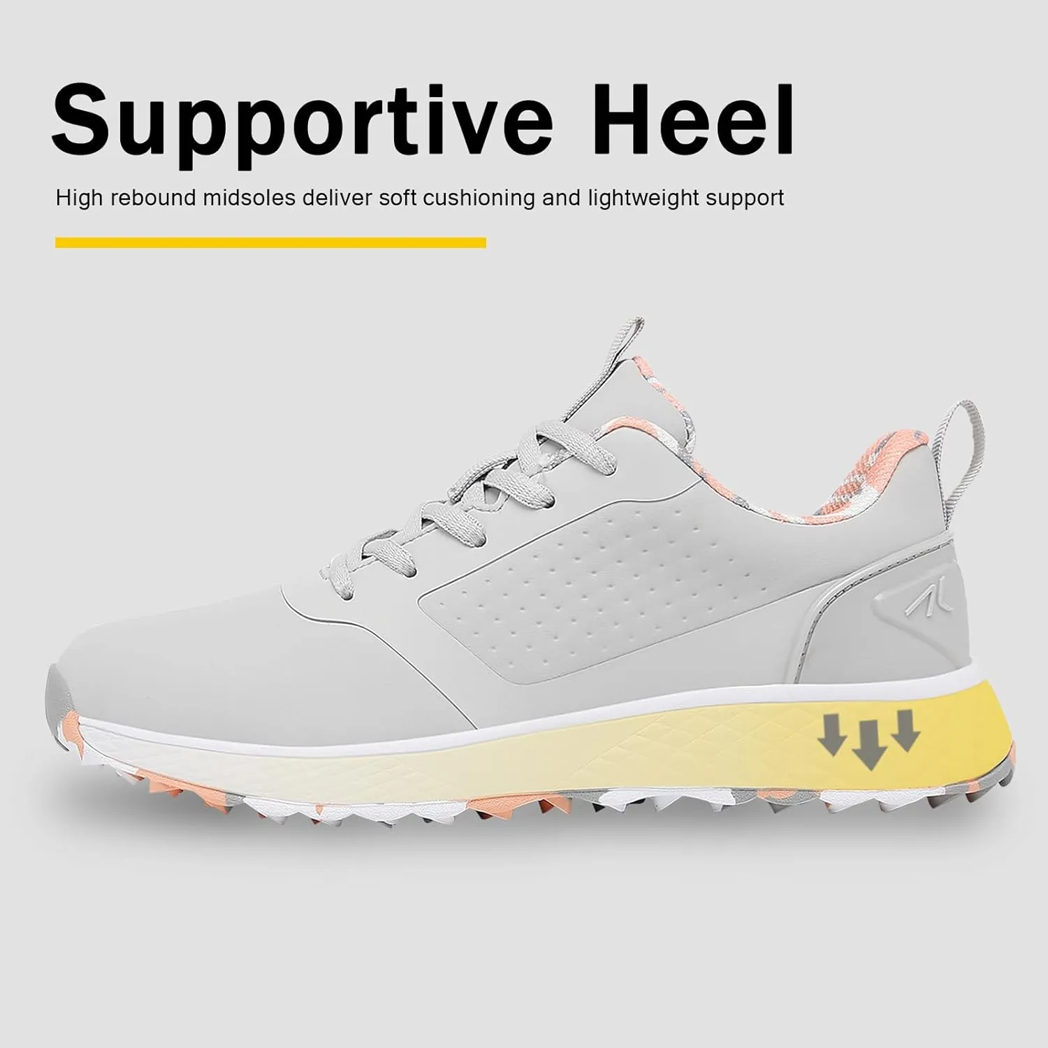 ULTIANT Women Golf Shoes Spikeless Waterproof Golf Sport Sneakers Size5-9.5