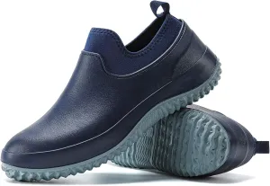 Unisex Waterproof Garden Shoes Womens Rain Boots Mens Car Wash Footwear Camp Booties for Camping, Gardening and Yard Work