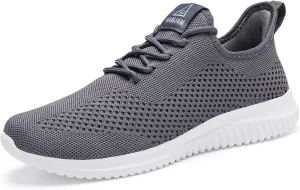 VAMJAM Men's Running Shoes Ultra Lightweight Breathable Walking Shoes Non Slip Athletic Fashion Sneakers Mesh Workout Casual Sports Shoes