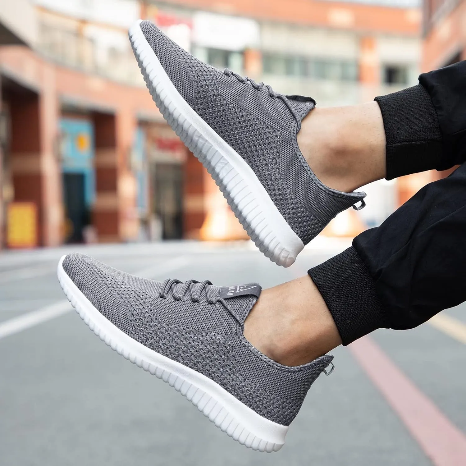 VAMJAM Men's Running Shoes Ultra Lightweight Breathable Walking Shoes Non Slip Athletic Fashion Sneakers Mesh Workout Casual Sports Shoes