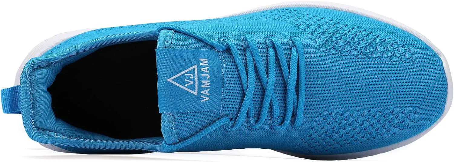 VAMJAM Men's Running Shoes Ultra Lightweight Breathable Walking Shoes Non Slip Athletic Fashion Sneakers Mesh Workout Casual Sports Shoes