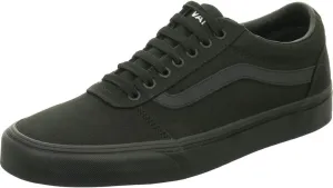 Vans Men's Ward Sneaker, Canvas Black/Black, 10 M US