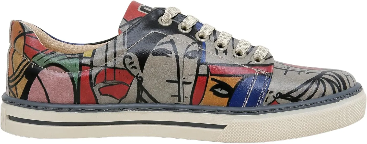 Vegan Leather Sneakers for Women - Handmade and Unique Design Fashion Sneakers for Women