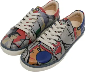 Vegan Leather Sneakers for Women - Handmade and Unique Design Fashion Sneakers for Women