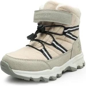 visionreast Boys Girls Wool Lining Snow Boots Winter Walking Boots for Kids Non Slip Unisex-Child Cold Weather Shoes Outdoor Boots