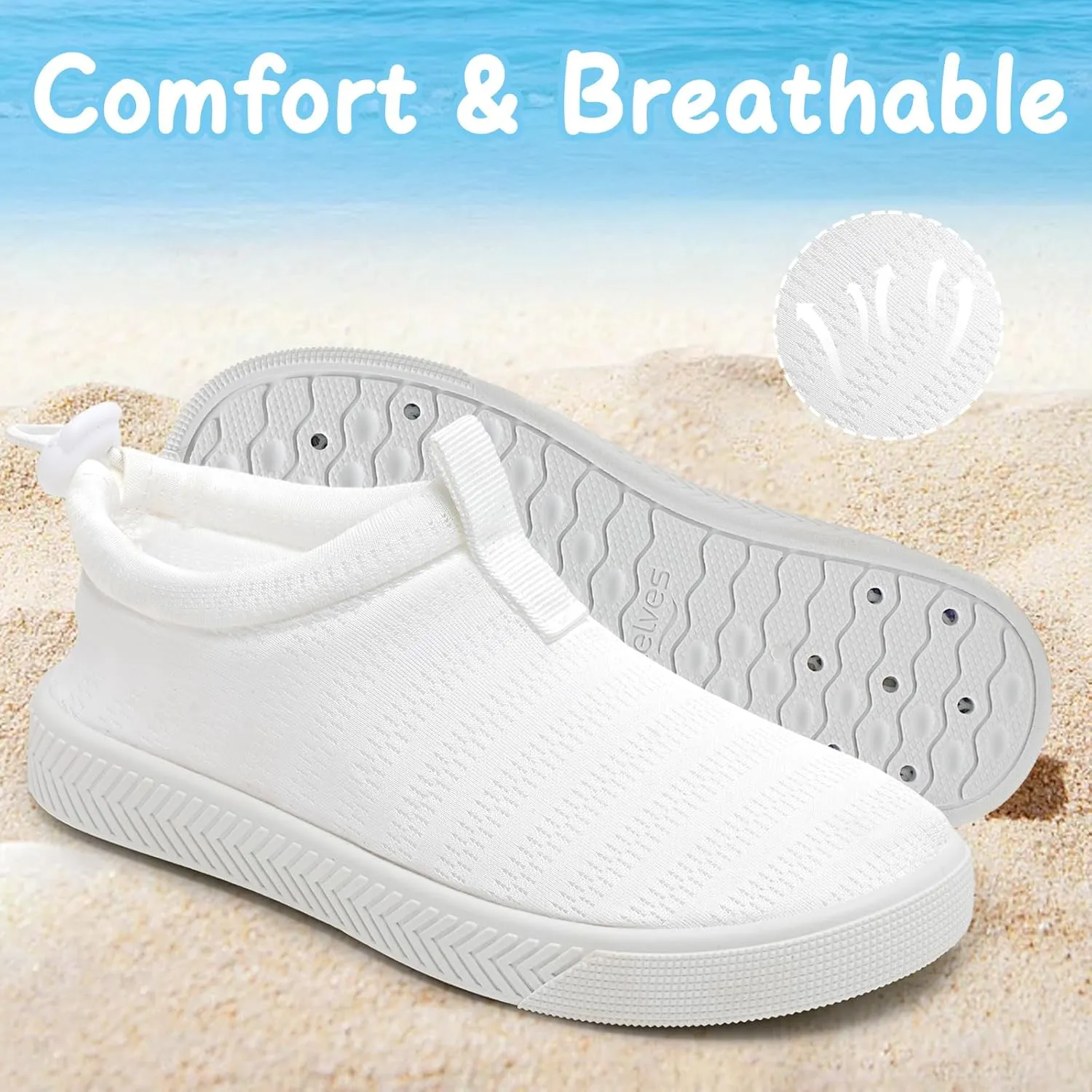 WateLves Toddler Water Shoes Kids Boys and Girls Quick Dry Water Sneakers Slip On Aqua Swim Shoes for Beach Daily Walking