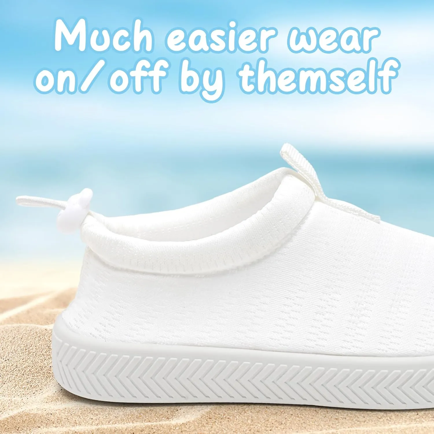 WateLves Toddler Water Shoes Kids Boys and Girls Quick Dry Water Sneakers Slip On Aqua Swim Shoes for Beach Daily Walking