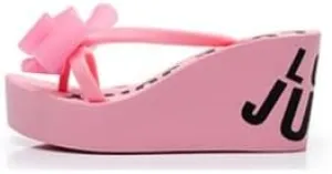 Womens Bowtie Platform Wedge Flip Flops Chunky High Heel Sandals Slip on Anti-Slip Summer Beach Sandal