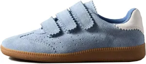 Women's Low Top Retro Sneakers Hook and Loop Closure Lightweight Casual Shoes