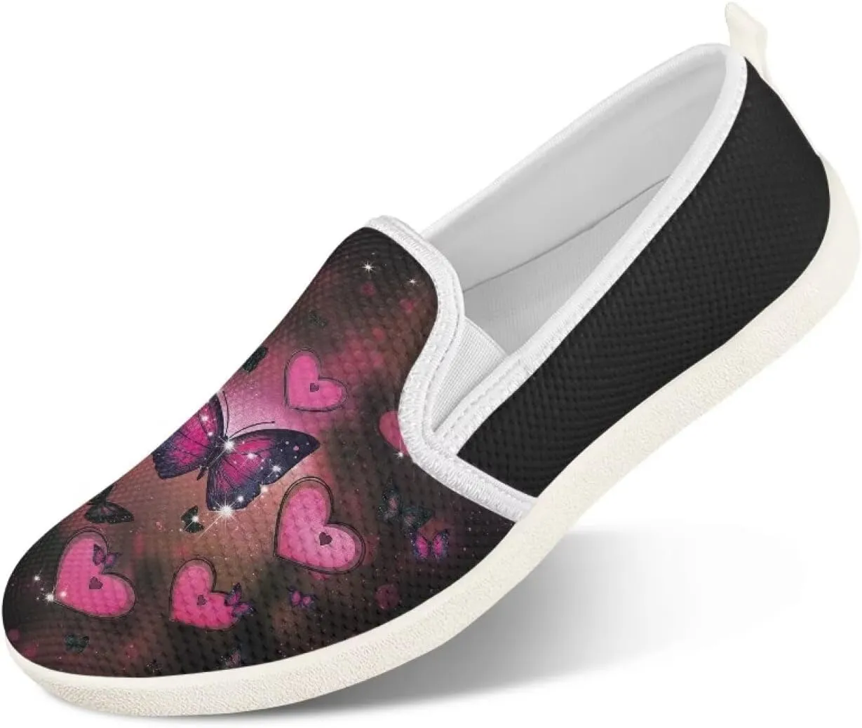 Women's Mesh Flats Shoes Breathable Slip On Casual Travel Walking Shoes Comfortable Non Slip Work Driving Flat Shoes US 6-11
