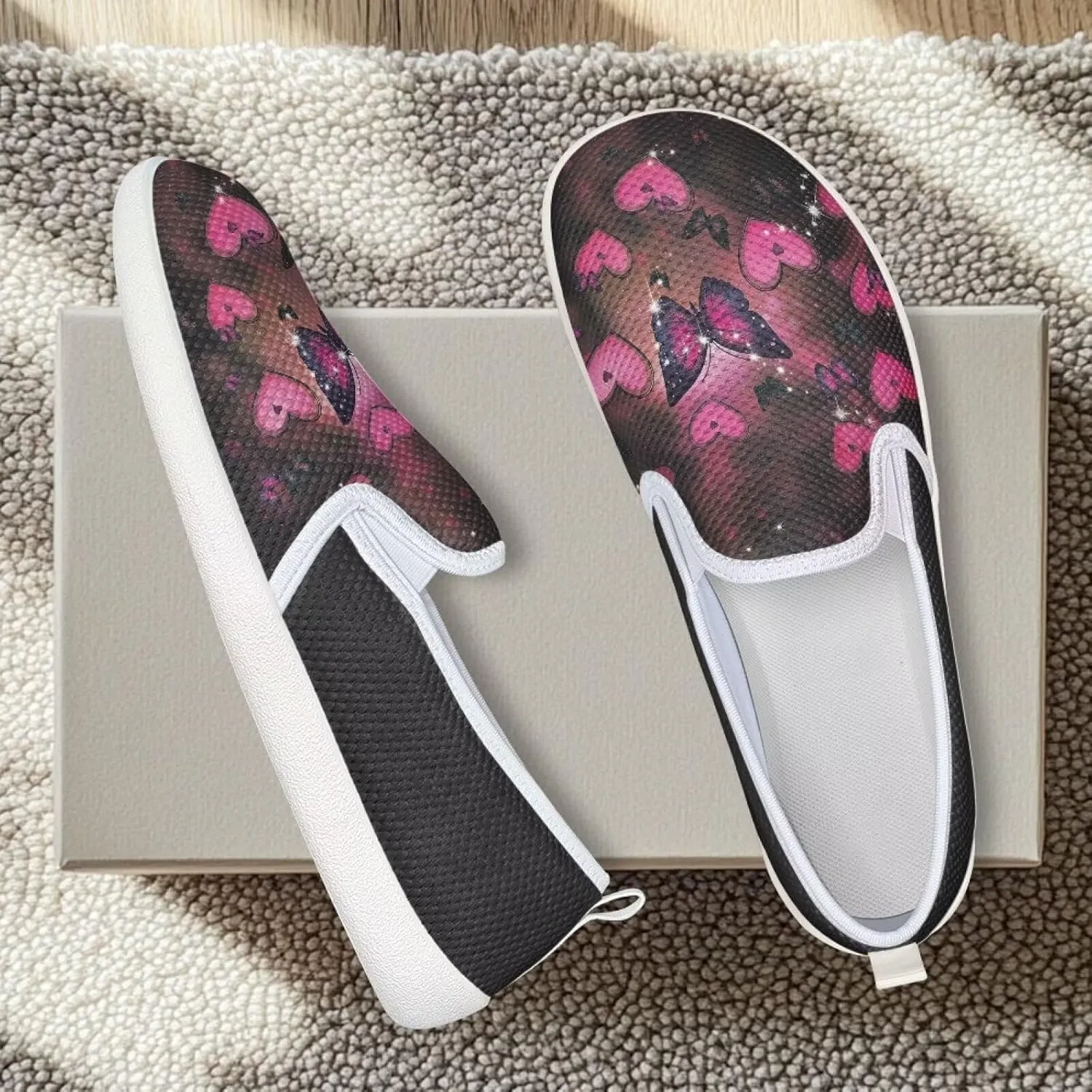 Women's Mesh Flats Shoes Breathable Slip On Casual Travel Walking Shoes Comfortable Non Slip Work Driving Flat Shoes US 6-11