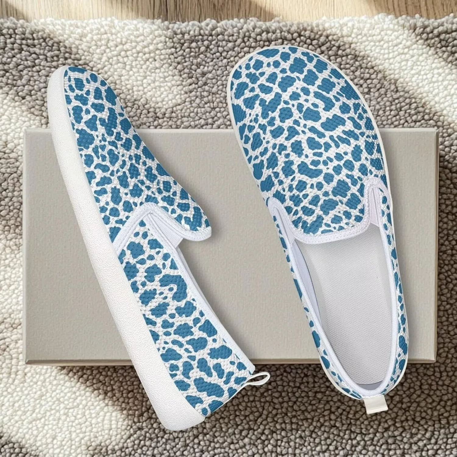Women's Mesh Flats Shoes Breathable Slip On Casual Travel Walking Shoes Comfortable Non Slip Work Driving Flat Shoes US 6-11