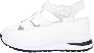 Womens Platform Sandals Comfortable Hollow Out Breathable Closed Toe Wedge Shoes Casual Stylish Arch Support Ankle Strap Orthopedic Leather Sandals
