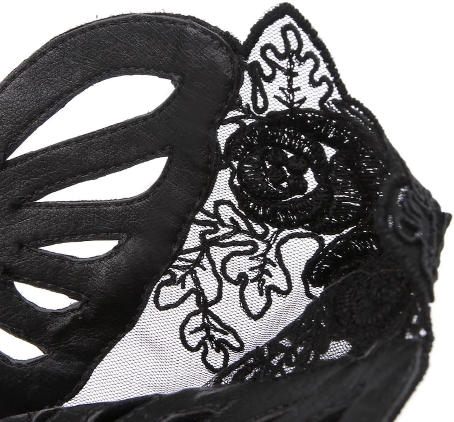 Women's Platform Stiletto High Heel Pumps Pointed Toe Back Zipper Short Ankle Booties Fashion Sexy Floral Lace Mesh Wedding Dress Shoes