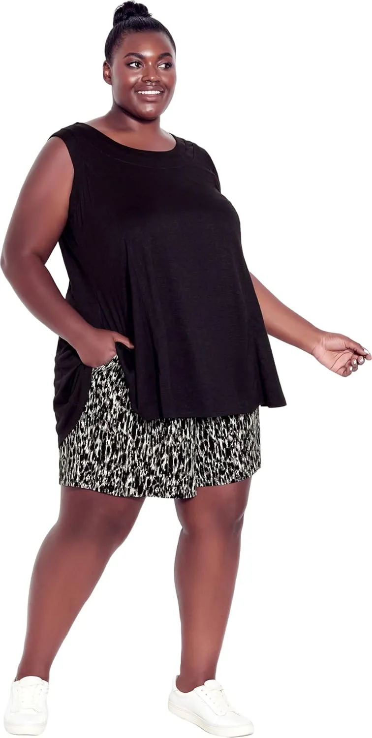 Women's Plus Size Alisha Knit Print Short