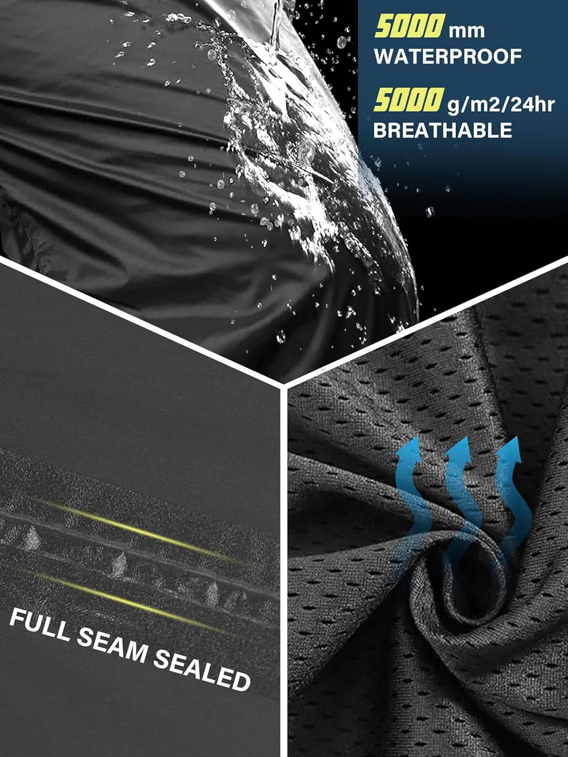 Women's Rain Pants Lightweight Waterproof Reflective,Windproof Breathable Gear Over Work for Hiking Cycling Outdoor Fishing