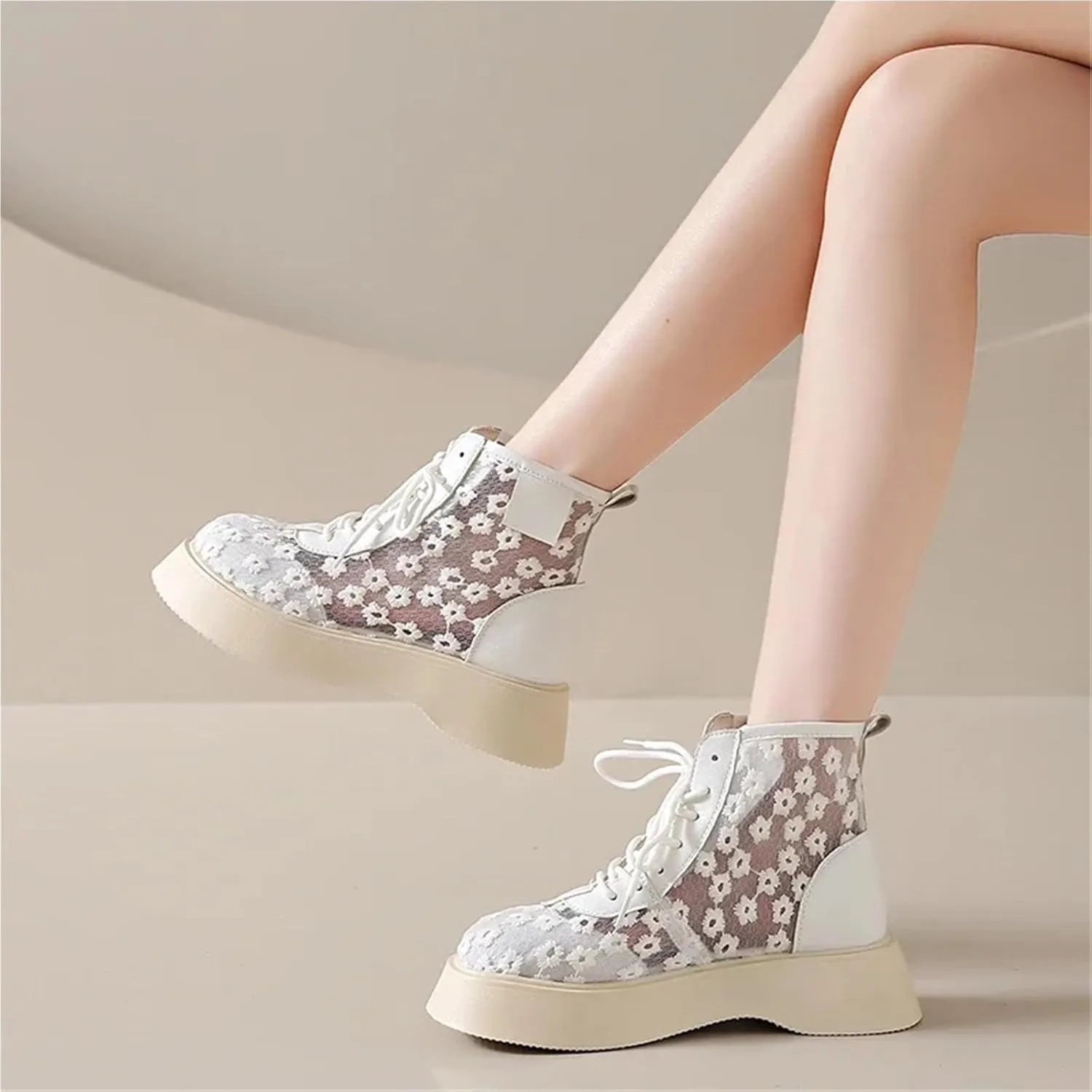 Women's Sandals Summer Breathable Casual Ankle Boots Comfortable Chunky Sneakers Fashion Party Wedding Short Boots