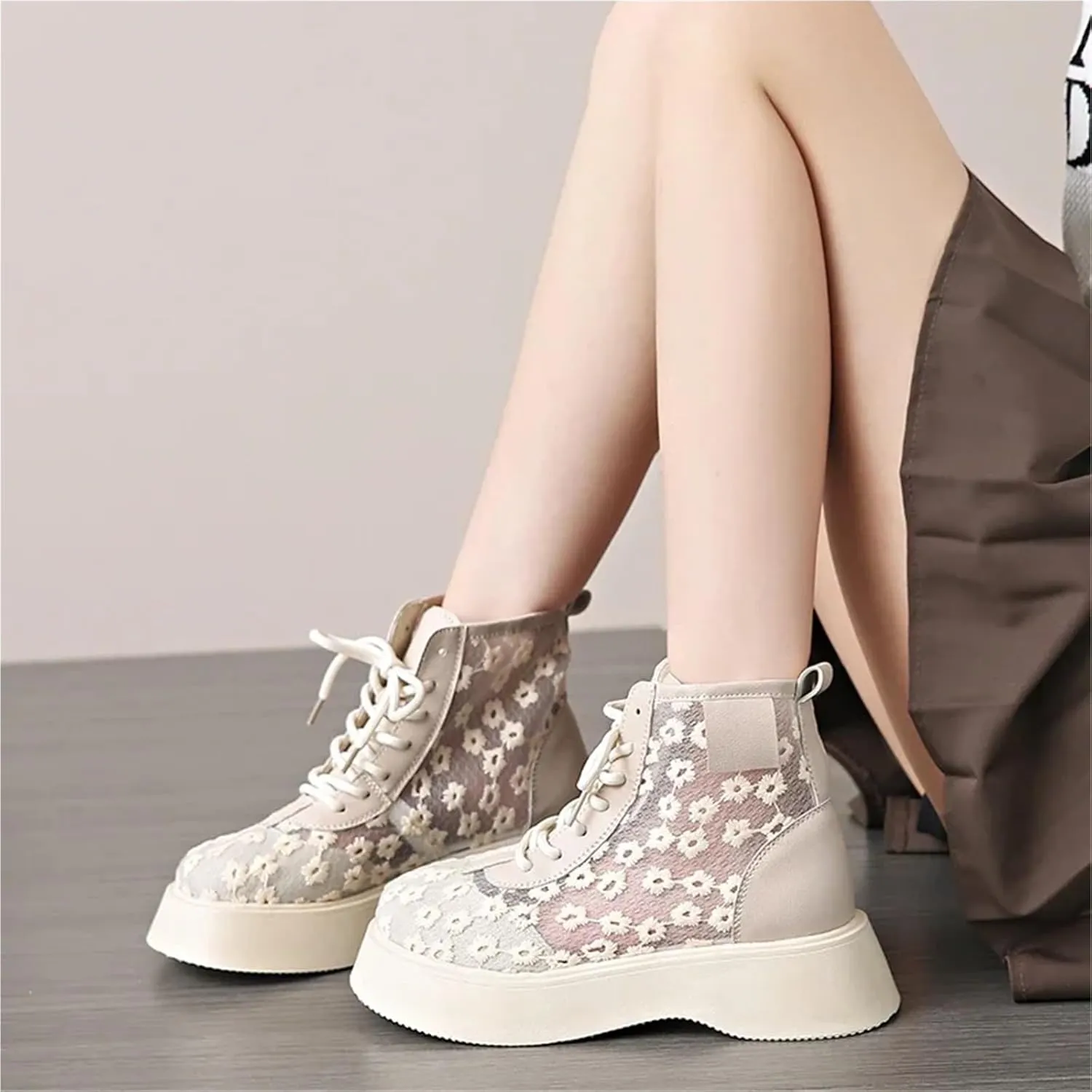 Women's Sandals Summer Breathable Casual Ankle Boots Comfortable Chunky Sneakers Fashion Party Wedding Short Boots