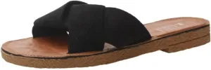 Womens Sandals Summer sandals for women, slippers for outdoor use, suede flat bottom cross-over slippers for women