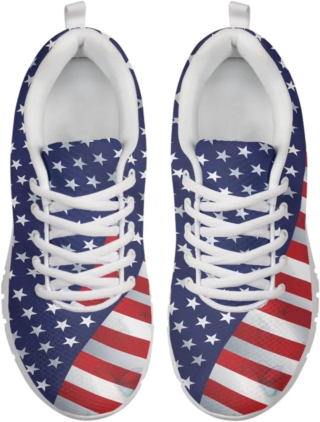 Women's Sneakers Mesh Lace Up Running Shoes Size 5-11 Lightweight Walking Athletic Shoes