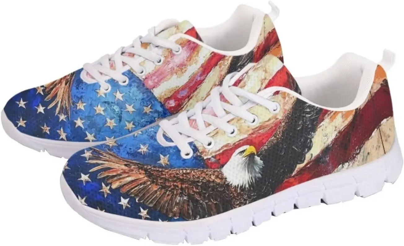 Women's Sneakers Mesh Lace Up Running Shoes Size 5-11 Lightweight Walking Athletic Shoes