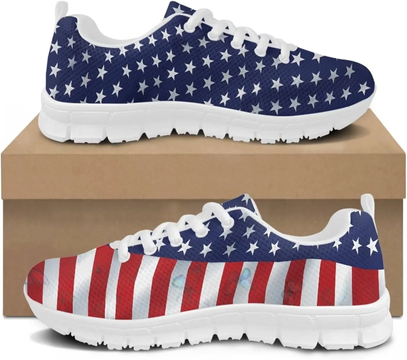 Women's Sneakers Mesh Lace Up Running Shoes Size 5-11 Lightweight Walking Athletic Shoes