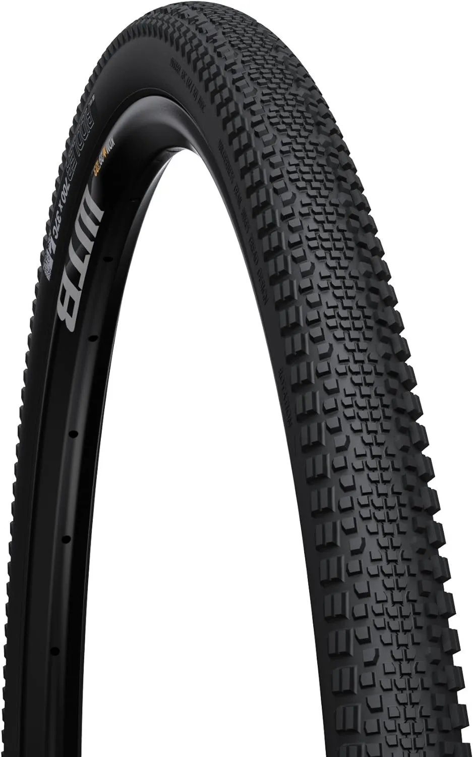 WTB Riddler 700 x 37 Gravel Bike Tire, Tubeless Ready Folding Bead, Lightweight Fast Rolling, Available in 60tpi or 120tpi with Black or Tan Sidewalls, Dual DNA for Adventure Rides
