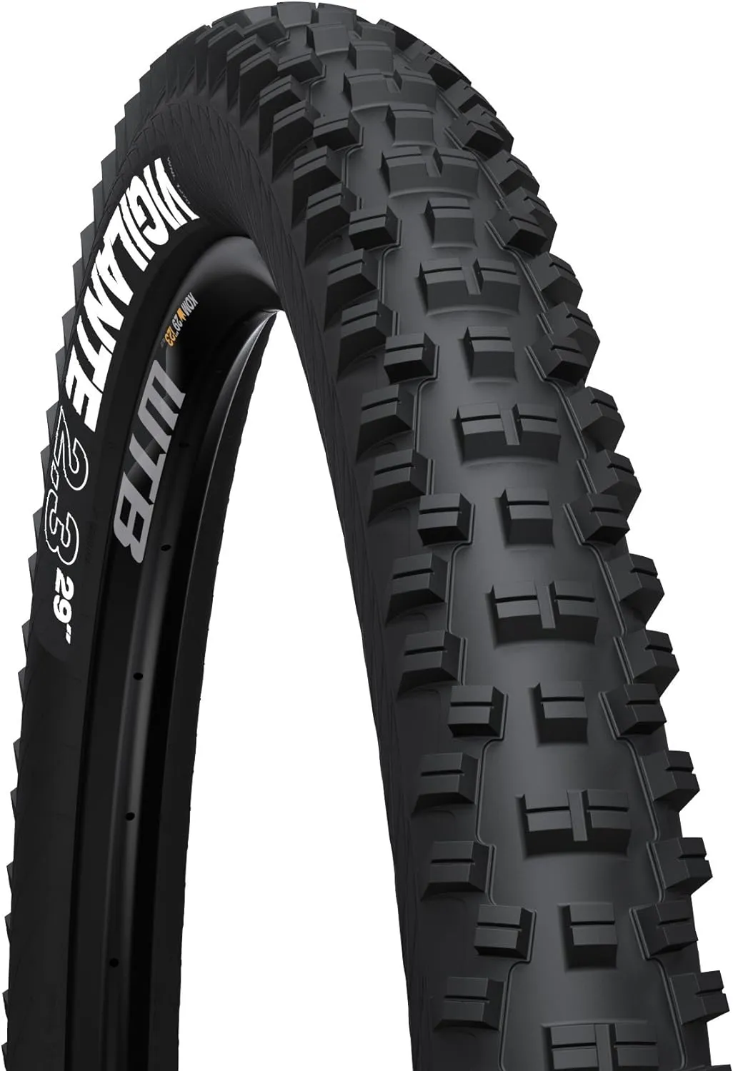 WTB Vigilante 26” x 2.3” Mountain Bike Front Tire, Wire Bead, Aggressive Trail & Enduro, Dual DNA Compound, Tubeless Ready Light/Tough Casing, Maximum Grip & Control