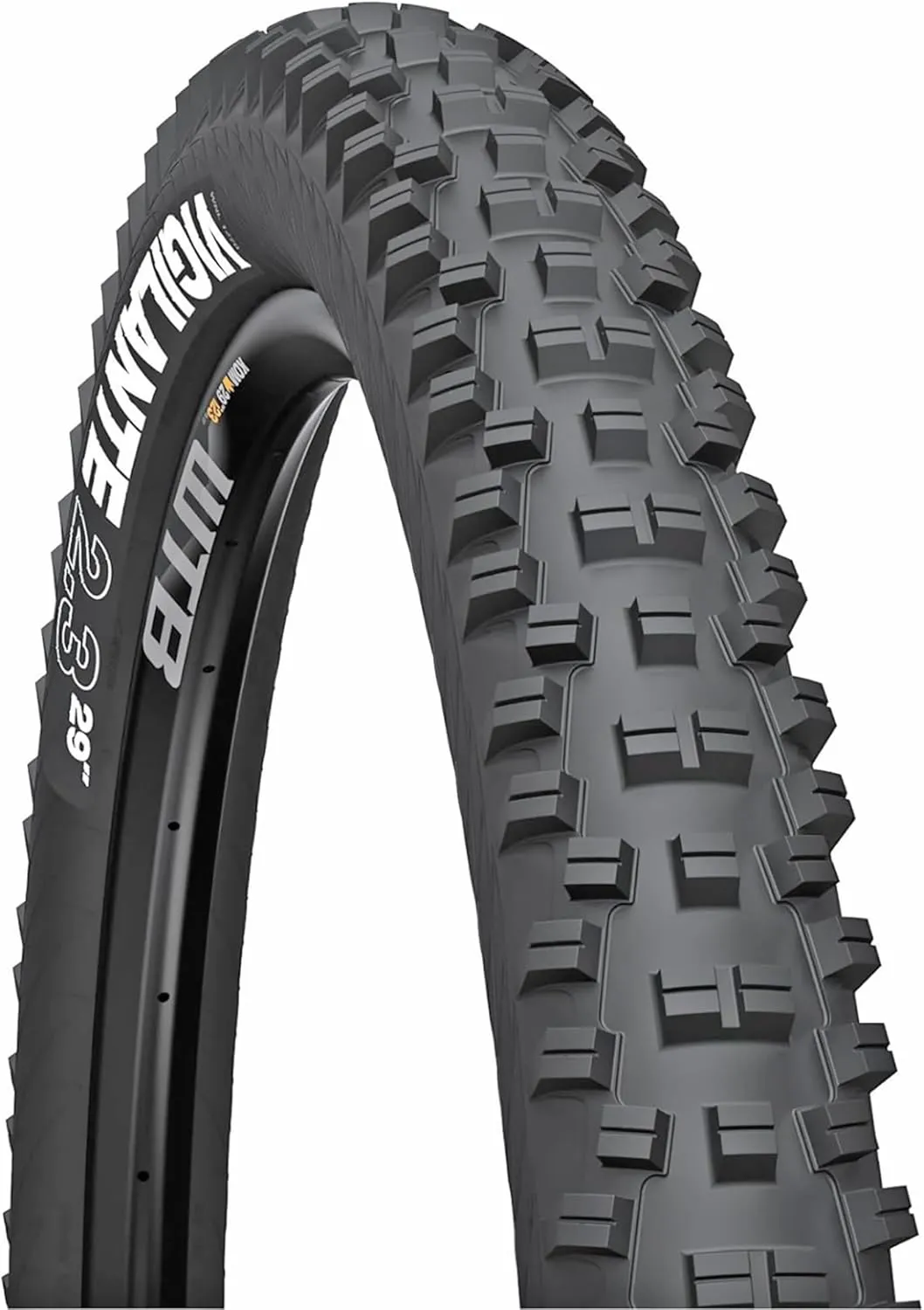WTB Vigilante 26” x 2.3” Mountain Bike Front Tire, Wire Bead, Aggressive Trail & Enduro, Dual DNA Compound, Tubeless Ready Light/Tough Casing, Maximum Grip & Control