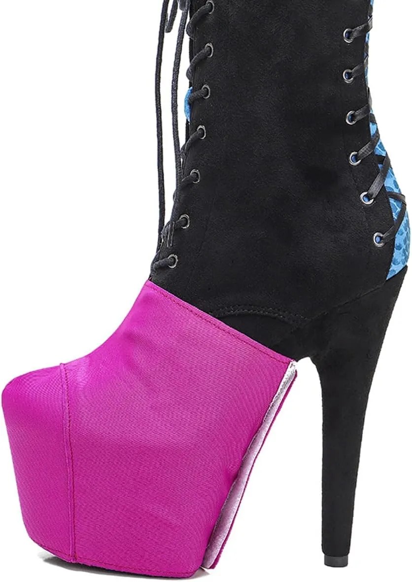 WUXIN H&P Women's Pole Dance Shoes protectors Exotic Heels protectors