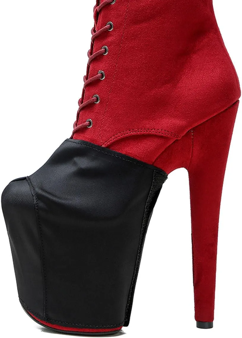 WUXIN H&P Women's Pole Dance Shoes protectors Exotic Heels protectors