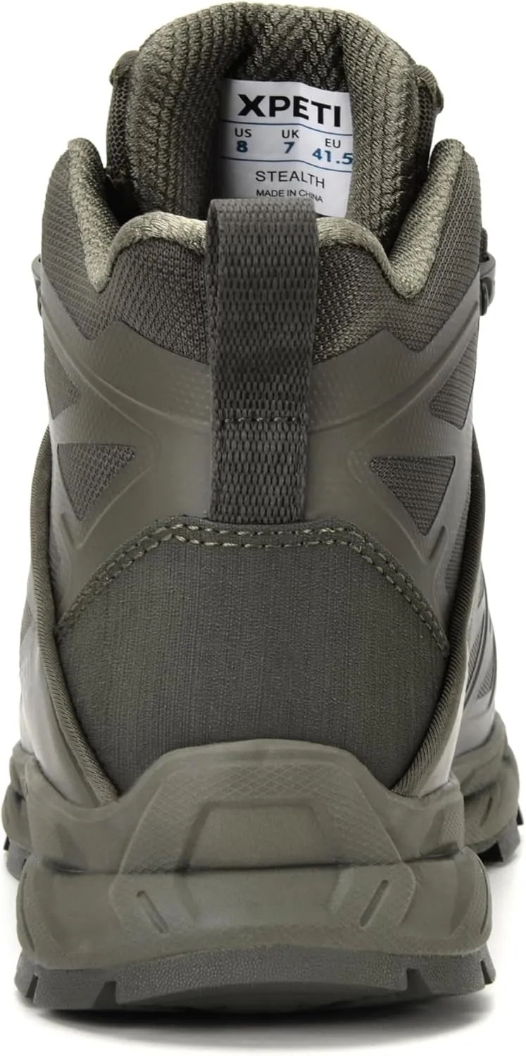 XPETI Men's Stealth Mid Tactical Boots