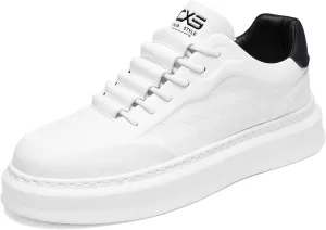 YCMM Lace Up Platform Sneakers Lightweight Comfortable Casual Fashion Sneaker Walking Shoes for Men Women
