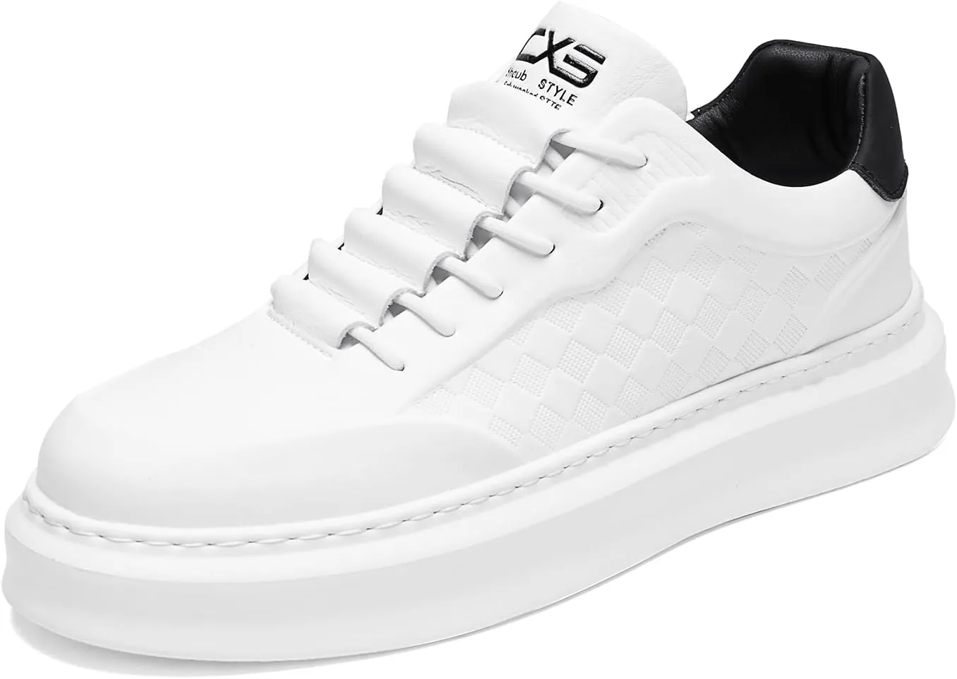 YCMM Lace Up Platform Sneakers Lightweight Comfortable Casual Fashion Sneaker Walking Shoes for Men Women