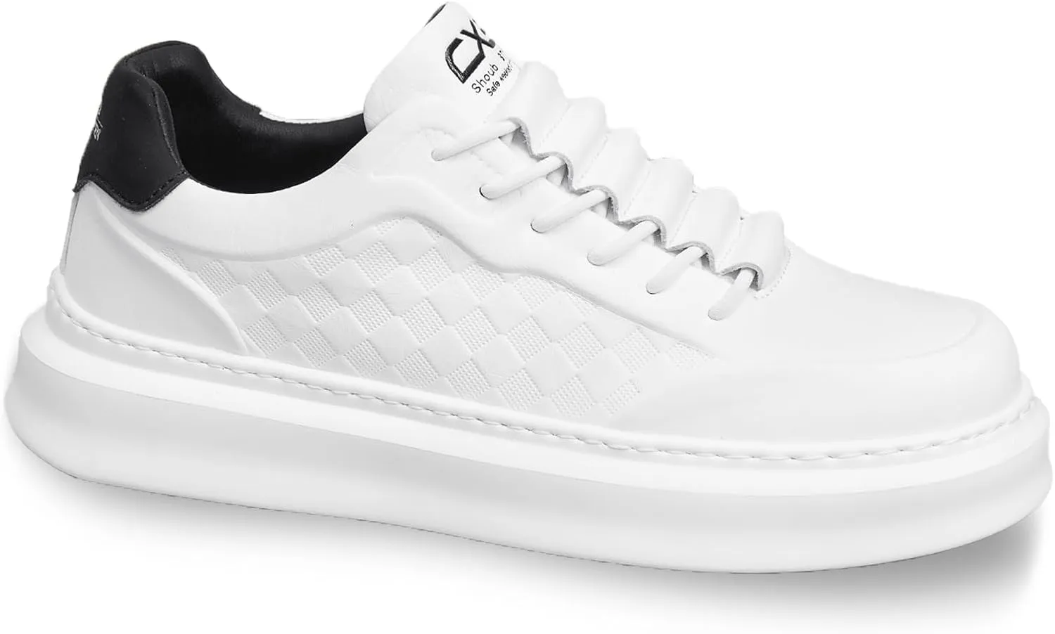 YCMM Lace Up Platform Sneakers Lightweight Comfortable Casual Fashion Sneaker Walking Shoes for Men Women