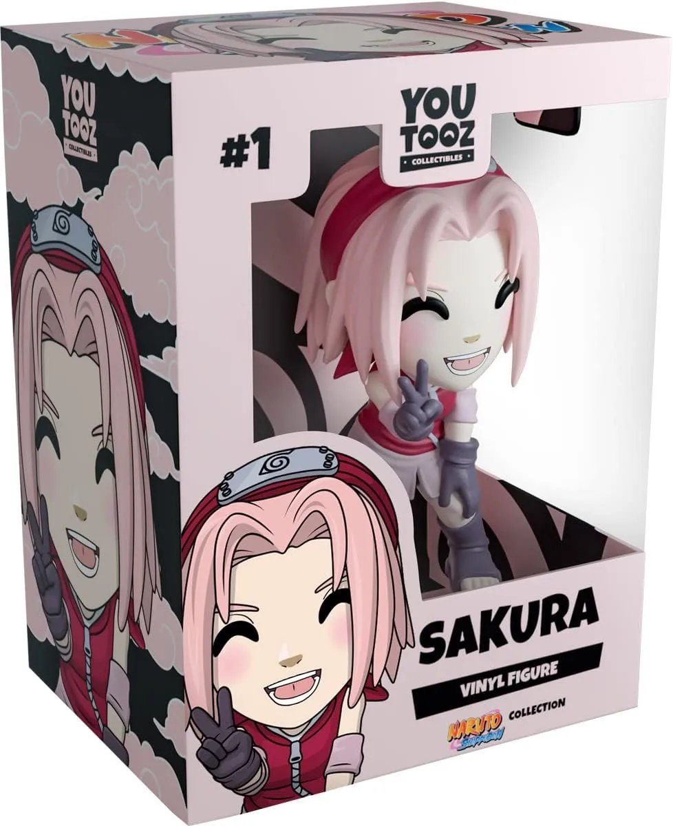 Youtooz Sakura Haruno, 3.8" Inch Naruto Anime Figure, Collectible Sakura Haruno Vinyl Figure Naruto Collection