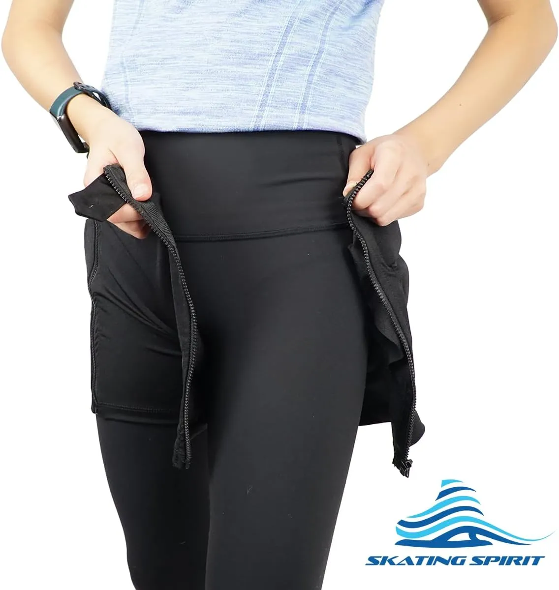 Zip-on Zip-Off Padded Shorts Protective Crash Pants Tailbone Hip Butt Pad for Skating Skateboarding Skiing